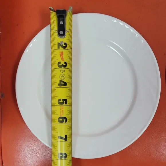 Classic Dudson White Porcelain Dinner Side Plates - Set of 4 - Picture 3 of 11